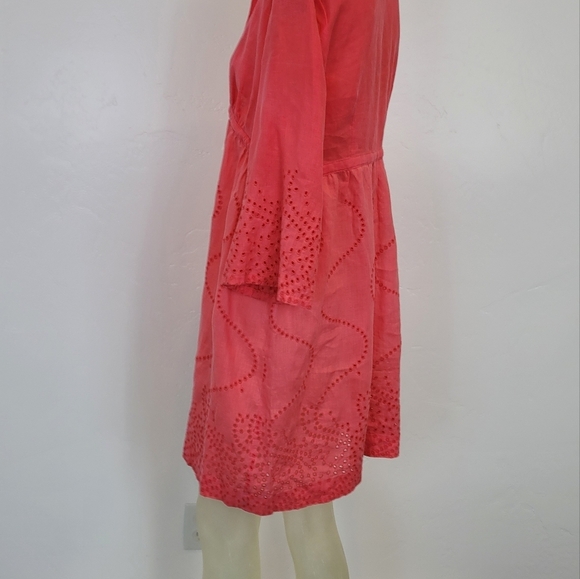 DVF Soleil swim linen coral cover up - Picture 5 of 8